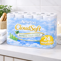24 Mega Rolls 🧻 | 396 Sheets | 3-Ply Soft & Strong Toilet Paper